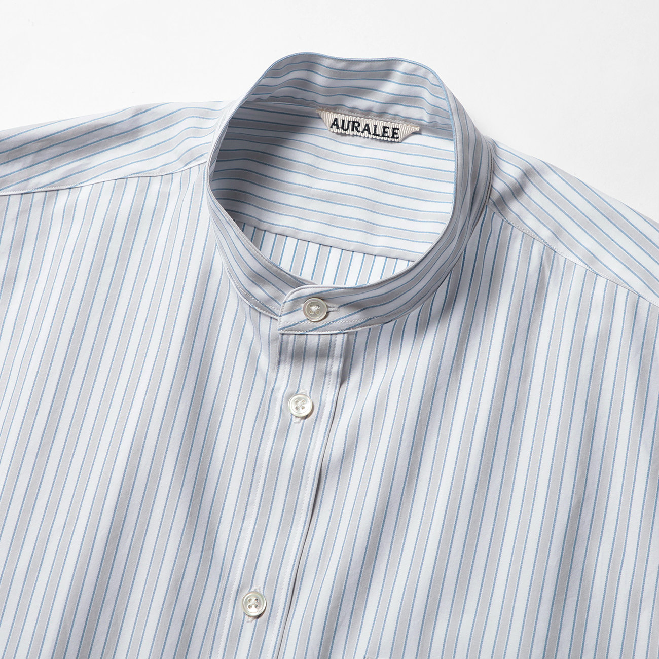 【オーラリー】WASHED FINX TWILL STRIPE SHIRTS Very Goods | AURALEE | オーラリー WASHED FINX TWILL STRIPE