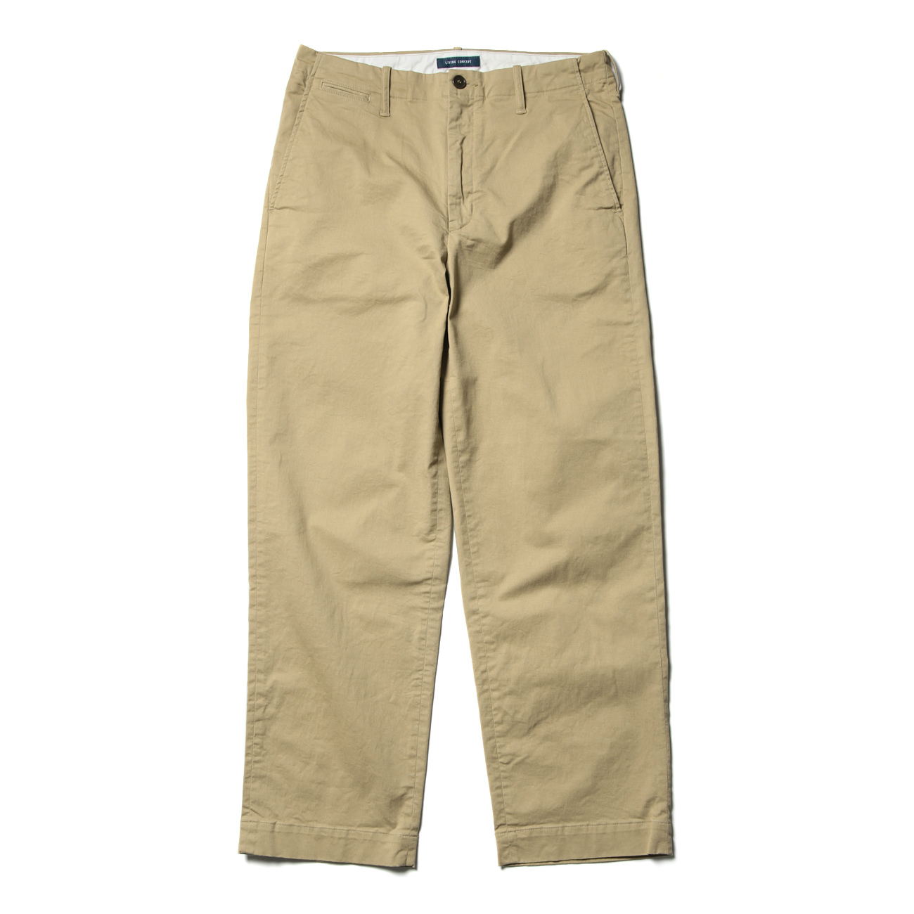 Living Concept / リビングコンセプト | COTTON CHINO PANTS - Beige