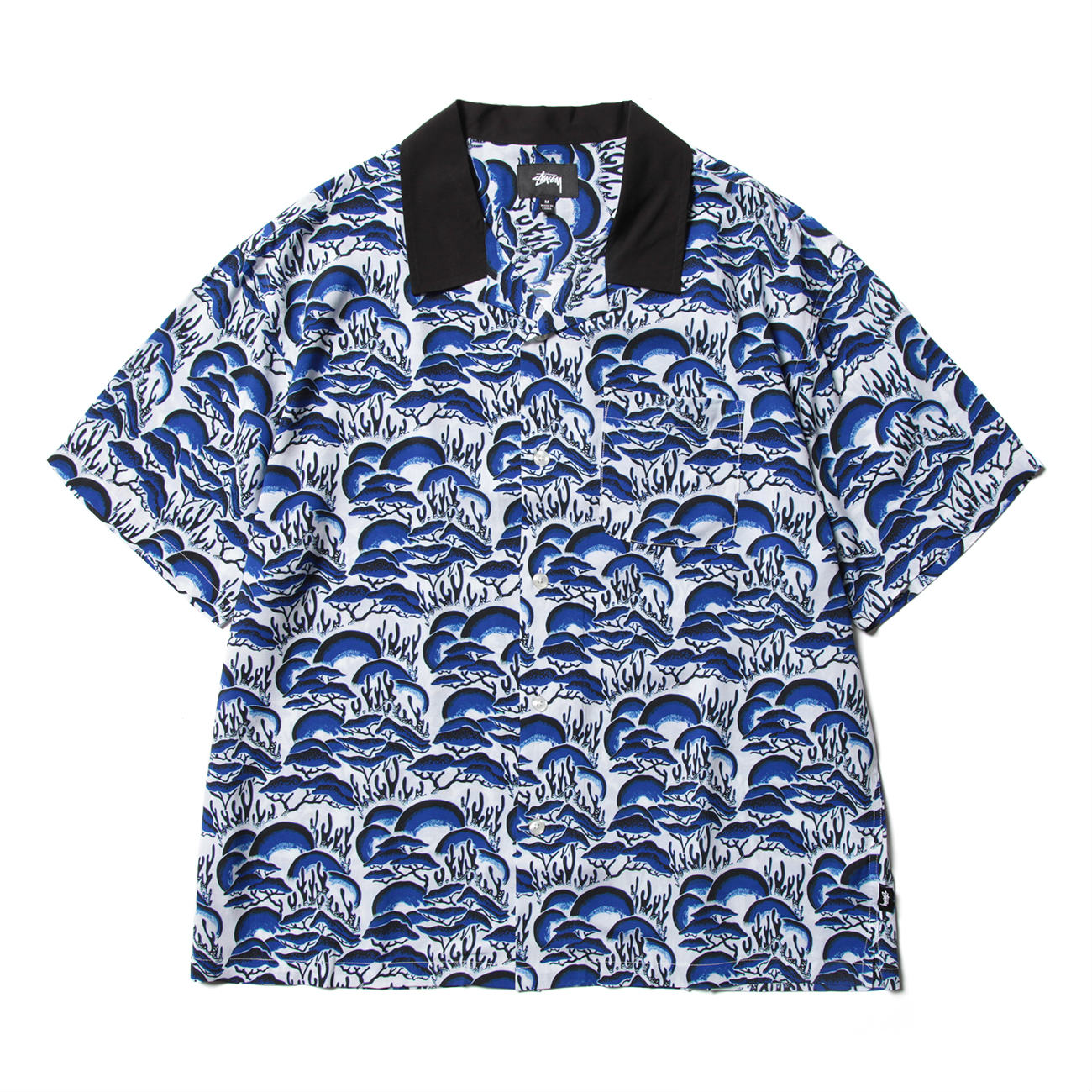 Coral Pattern Shirt - Blue