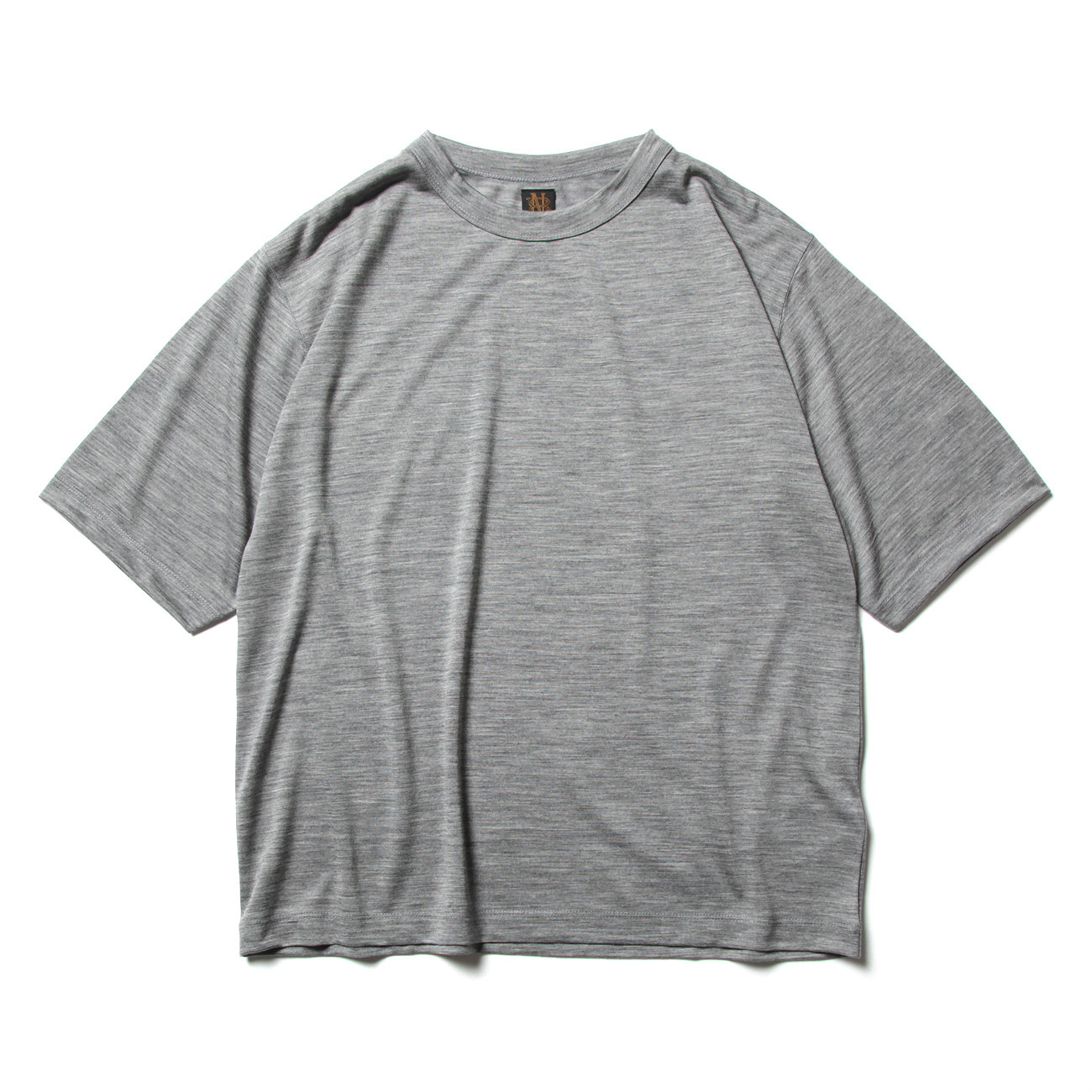 ウォッシャブル ウールTシャツ - Gray