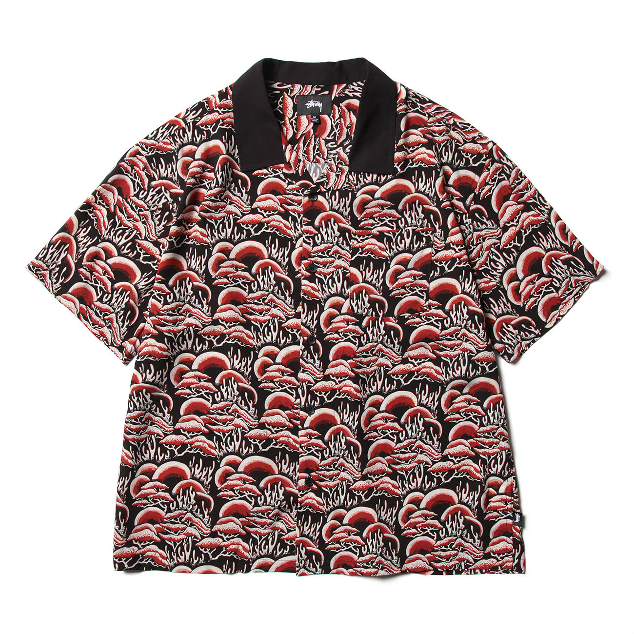 ステューシー　総柄シャツ　桃 ステューシー 総柄シャツ 桃｜ファッション