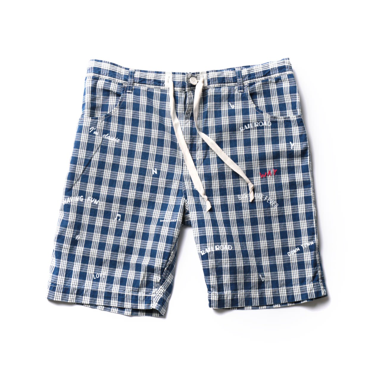 P.C PALAKA PAINTED SHORTS - Blue