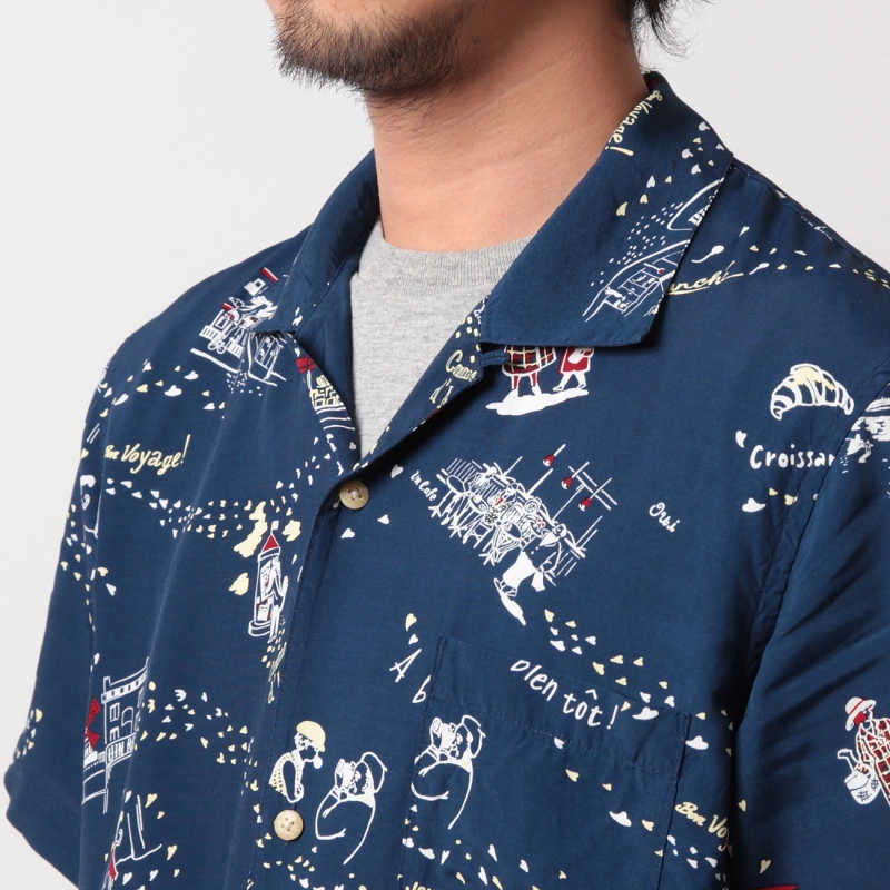 Porter Classic / ポータークラシック|P.C ALOHA SHIRT - Blue | 通販