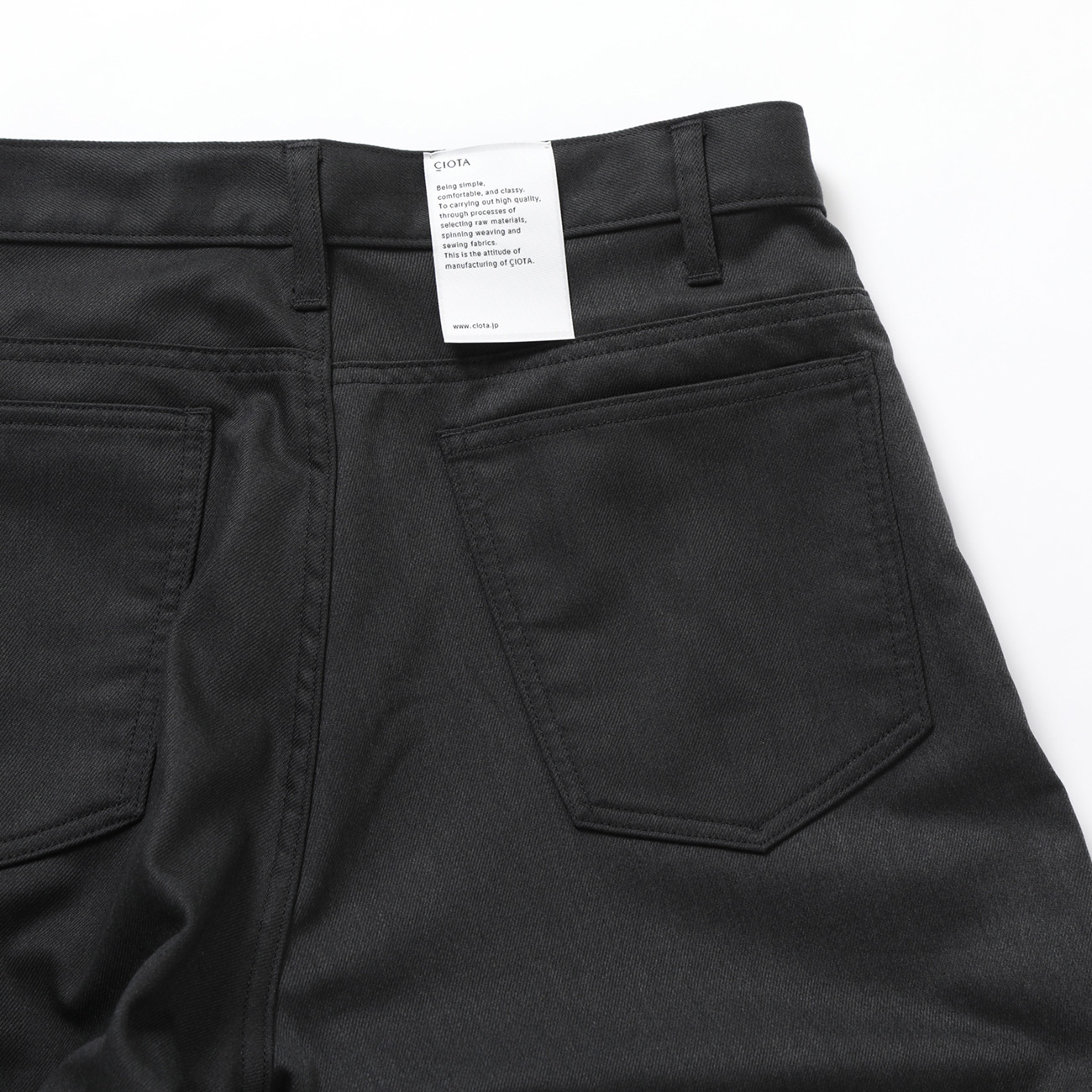 CIOTA / シオタ | T/C Twill 4 Pocket Pants (Baggy) - Black