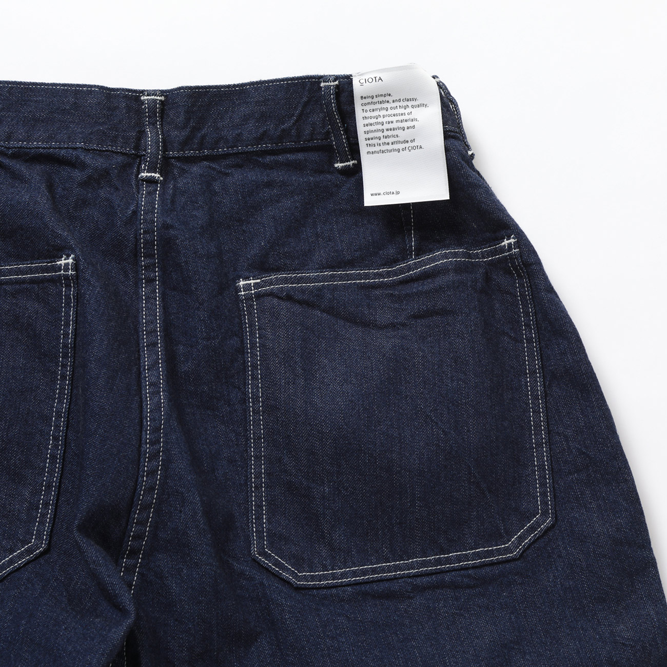 CIOTA / シオタ | Denim Baker Pants - Navy (One Wash) | 通販