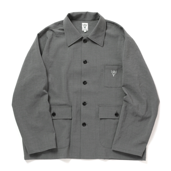 トップス South2West8 (S2W8)/Scouting Shirt Grey South2 West8 / サウスツーウエストエイト | Hunting Shirt - Poly