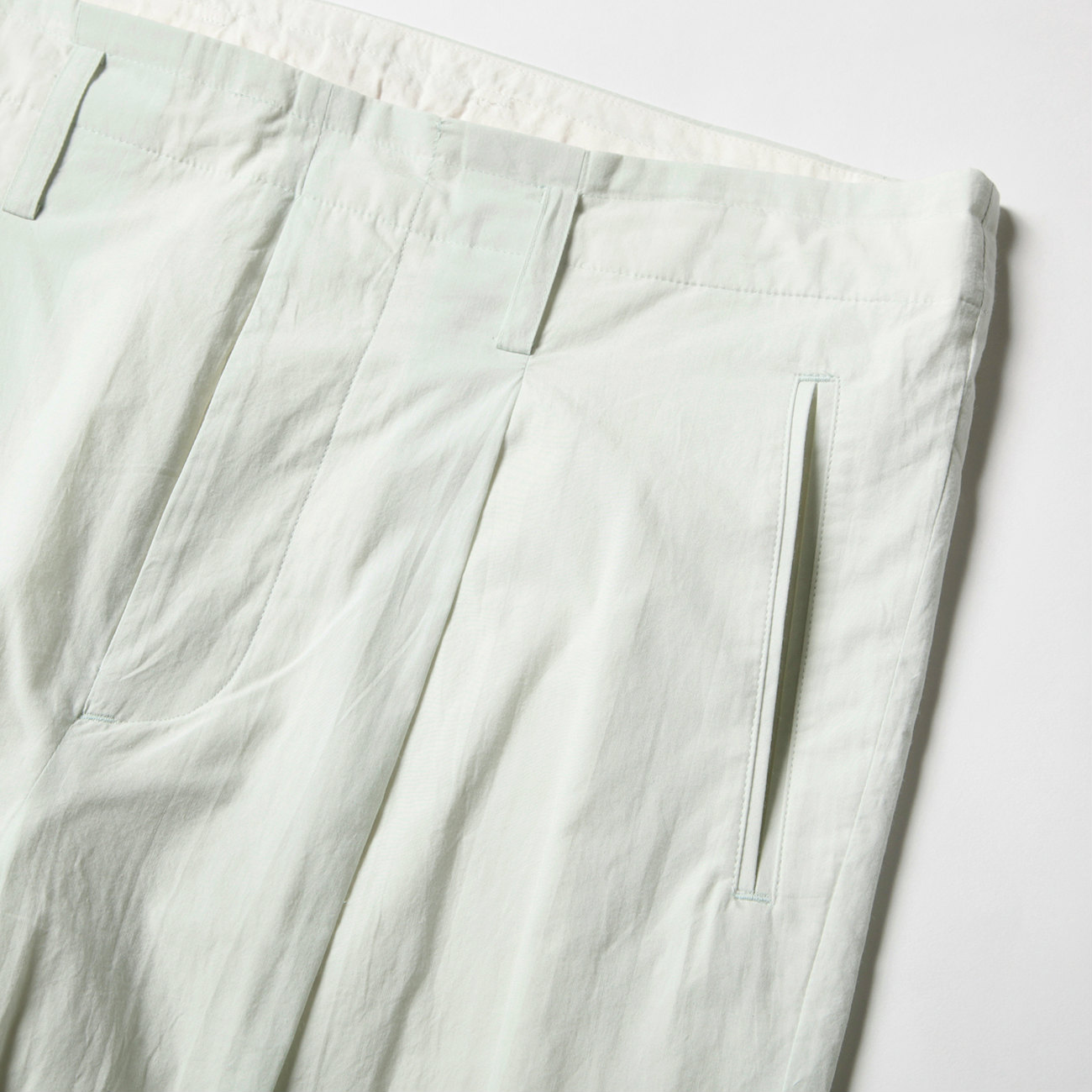 URU / ウル | 1 TUCK PANTS / COTTON PIN WEATHER - L.Mint | 通販 - 正規取扱店 |  COLLECT STORE / コレクトストア