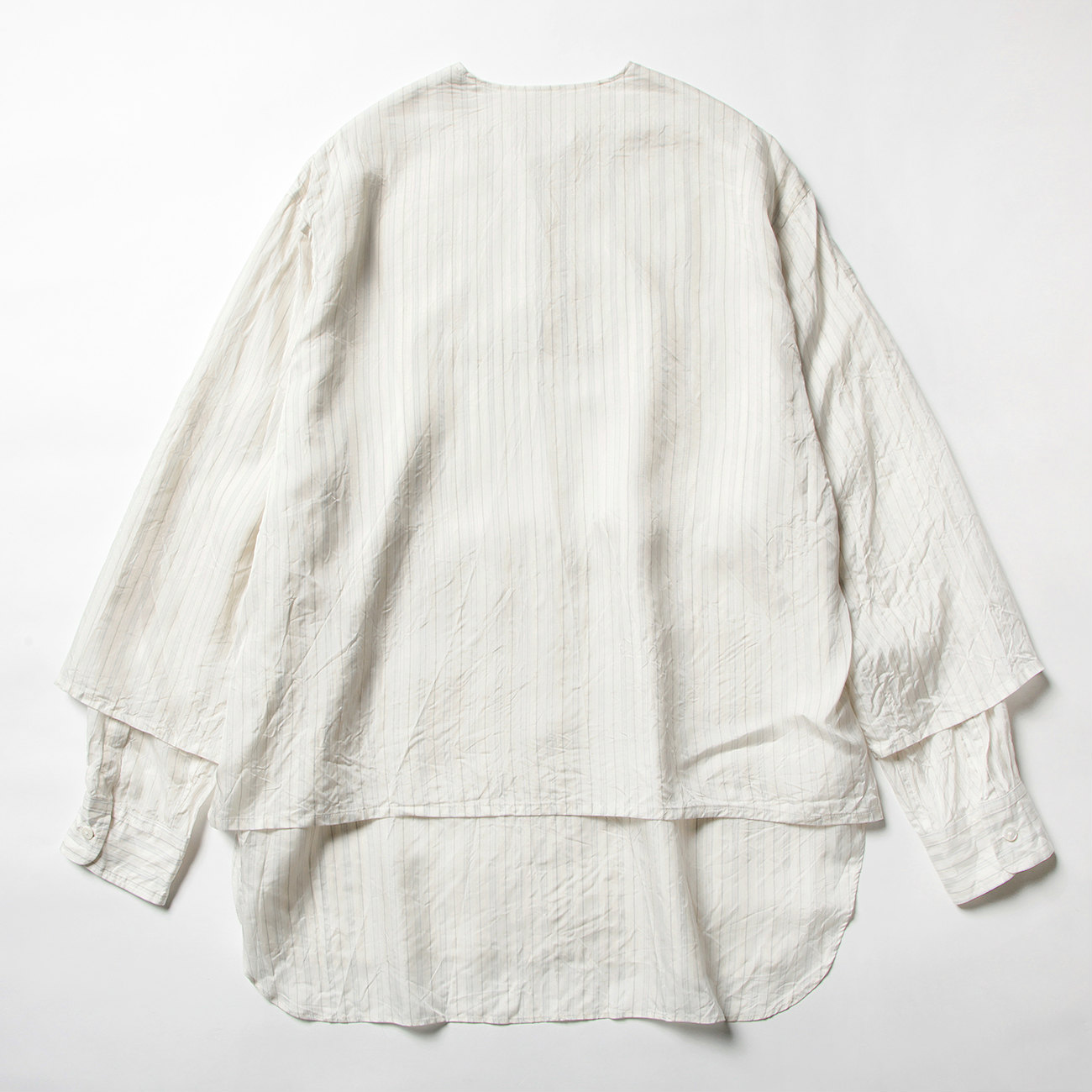 URU / ウル | HENRY NECK L/S SHIRTS / CUPRA TWILL - Stripe | 通販