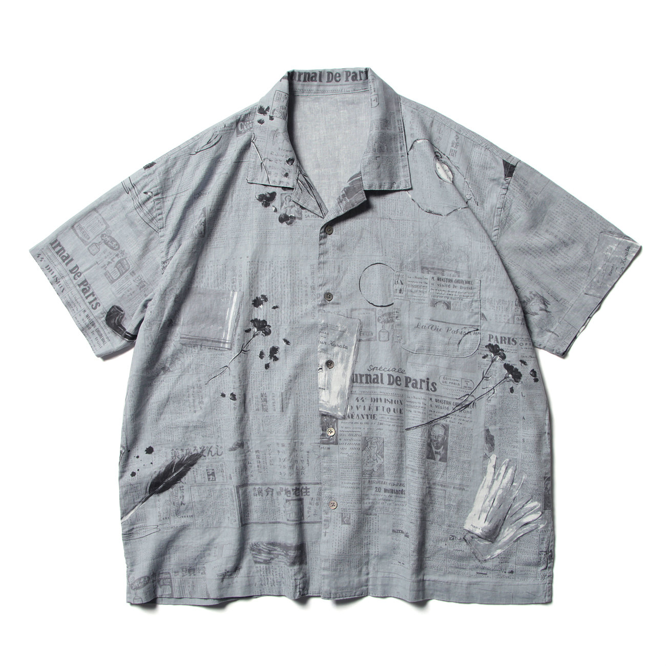 Porter Classic(ポータークラシック) シャツ ムッシュクラタ Porter Classic MONSIEUR KURATA COTTON LINEN SHORT SLEEVE