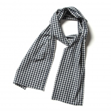 Porter Classic / ポータークラシック | GINGHAM CHECK STOLE - Navy ☆