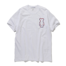 COMME des GARCONS SHIRT | cotton plain poplin with BE@RBRICK TM  digital print D - White/Check