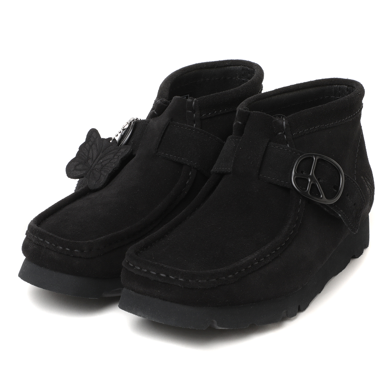 Needles / ニードルズ | Wallabee BT - Peace Buckle - Black Suede