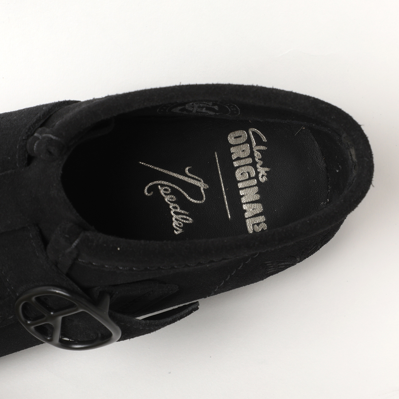 Needles / ニードルズ | Wallabee BT - Peace Buckle - Black Suede