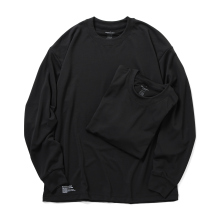 2-PACK TECH SMOOTH L/S CREW NECK - Black
