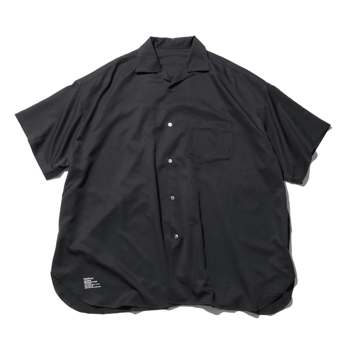 FreshService / フレッシュサービス | COOLFIBER OPEN COLLAR S/S SHIRT - Black | 通販 -  正規取扱店 | COLLECT STORE / コレクトストア