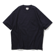 CURLY / カーリー | DRAWSTRING HEAVY PLATING S/S TEE - Navy