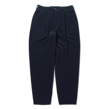 CURLY / カーリー | HIGH GAUGE PILE TAPERED TROUSERS - Navy