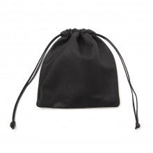 Aeta / アエタ | Double Faced DRAWSTRING POUCH : M - Black