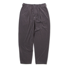 HIGH GAUGE PILE TAPERED TROUSERS - Charcoal