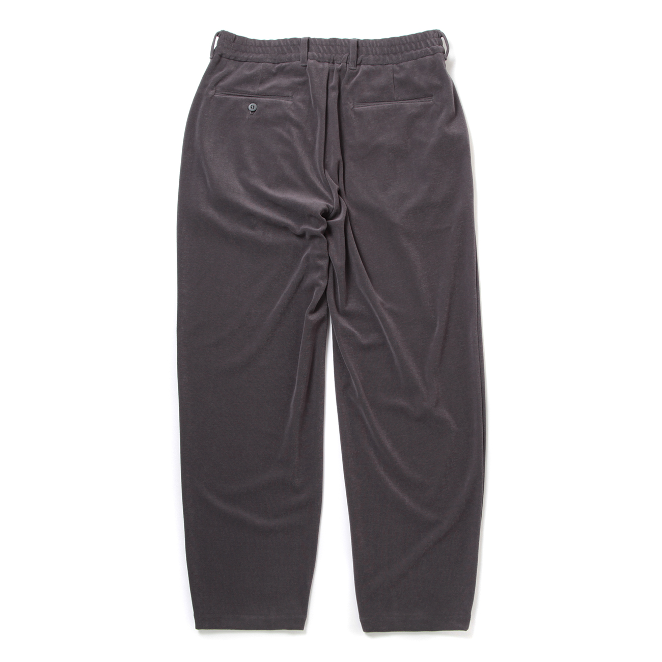 CURLY / カーリー | HIGH GAUGE PILE TAPERED TROUSERS - Charcoal