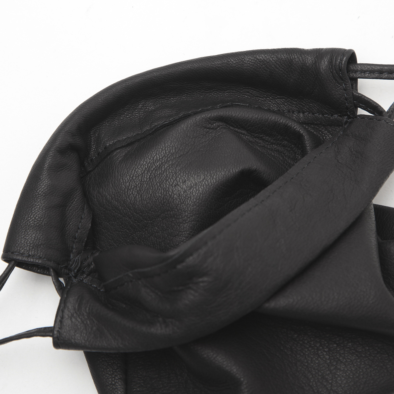 Aeta / アエタ   Double Faced DRAWSTRING POUCH : S   Black   通販