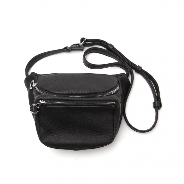 バッグ Aeta DEER LEATHER WAIST POUCH S Black Aeta/DEER LEATHER WAIST POUCH S (BLACK)