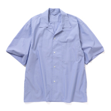 blurhms / ブラームス | Chambray Open-Collar Shirt - Saxe