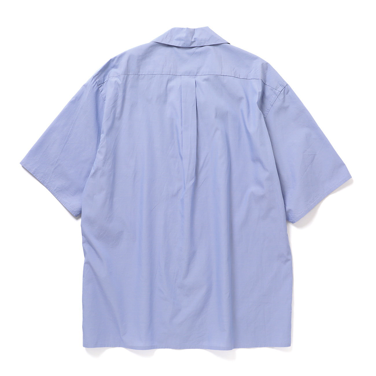 blurhms / ブラームス | Chambray Open-Collar Shirt - Saxe