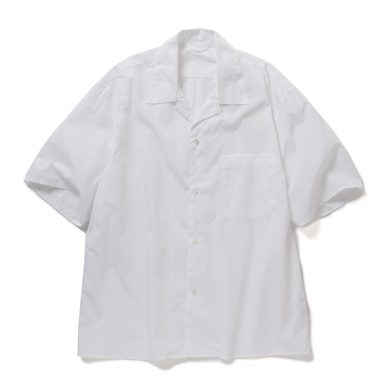blurhms ブラームス Open-collar Shirt blurhms [ ブラームス ] Chambray Open-collar Shirt
