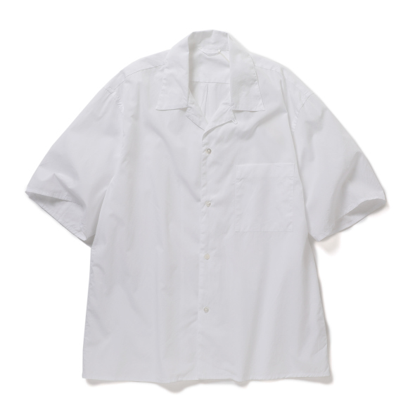 blurhms / ブラームス | Chambray Open-Collar Shirt - White | 通販