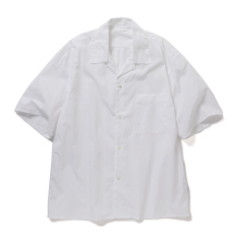 blurhms / ブラームス | Chambray Open-Collar Shirt - White