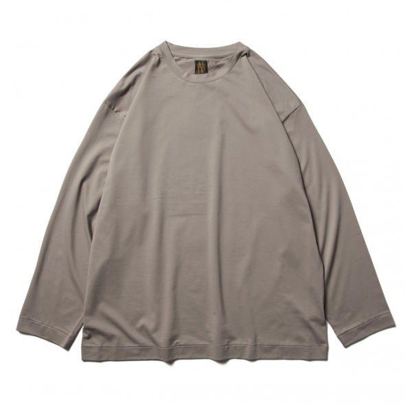 BATONER / バトナー | MEN AIR LONG SLEEVE T-SHIRT (メンズ) - Greige