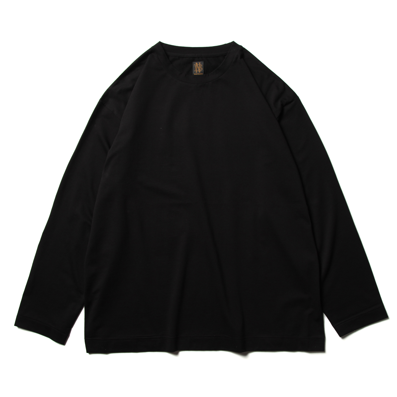 Batoner ブラック 長袖カットソー M BATONER / バトナー | MEN AIR LONG SLEEVE T-SHIRT (メンズ) - Black