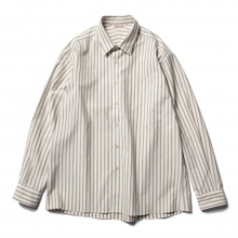 AURALEE / オーラリー | WASHED FINX TWILL STRIPE SHIRTS ...