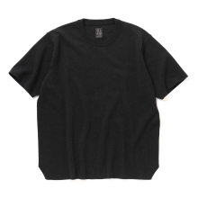 BATONER / バトナー | 32G SMOOTH KNIT T-SHIRT (レディース) - Melange Black