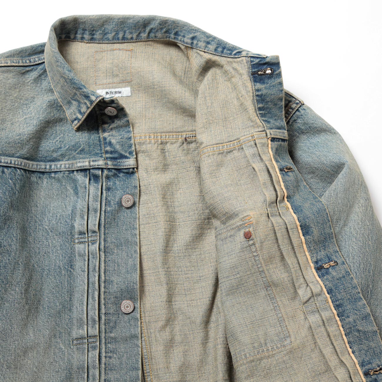 INTERIM / インテリム | HYPER BIG VINTAGE WASHED 1ST KIBATA SHUTTLE DENIM JACKET  - Shabby | 通販 - 正規取扱店 | COLLECT STORE / コレクトストア