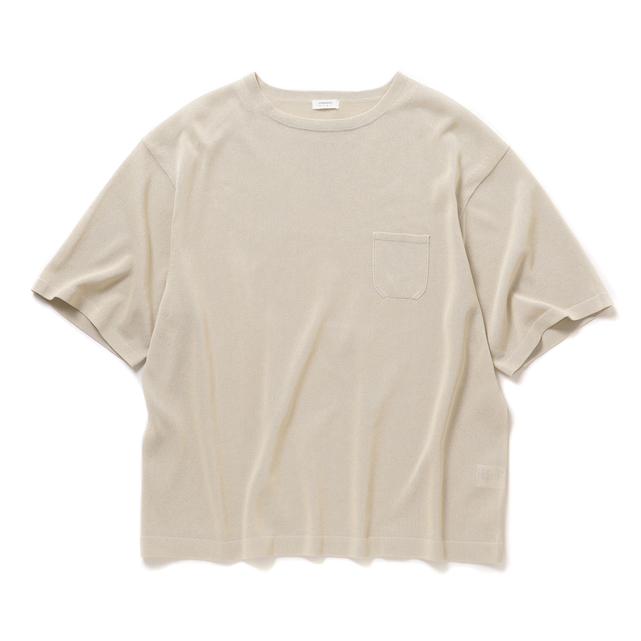 crepuscule / クレプスキュール | Washi Knit T-Shirt - Oatmeal 