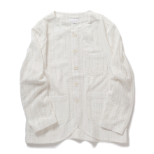 ENGINEERED GARMENTS / エンジニアドガーメンツ | Cutaway Jacket - Rayon Embroidery Eyelet (レディース) - White