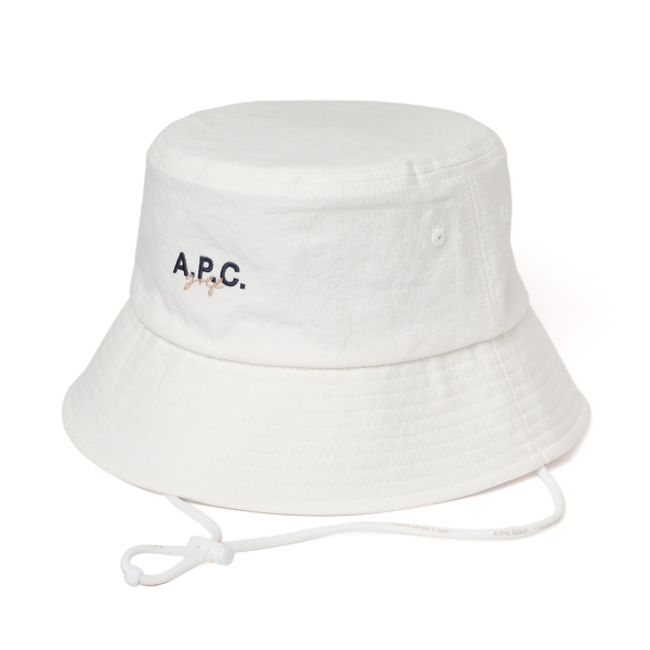 A.P.C. golf ホワイト バケットハット A.P.C. GOLF / アーペーセー ゴルフ | Jean バケットハット - White