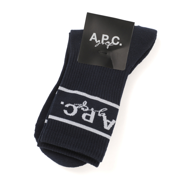 A.P.C. GOLF / アーペーセー ゴルフ | Simon Socks - Navy | 通販