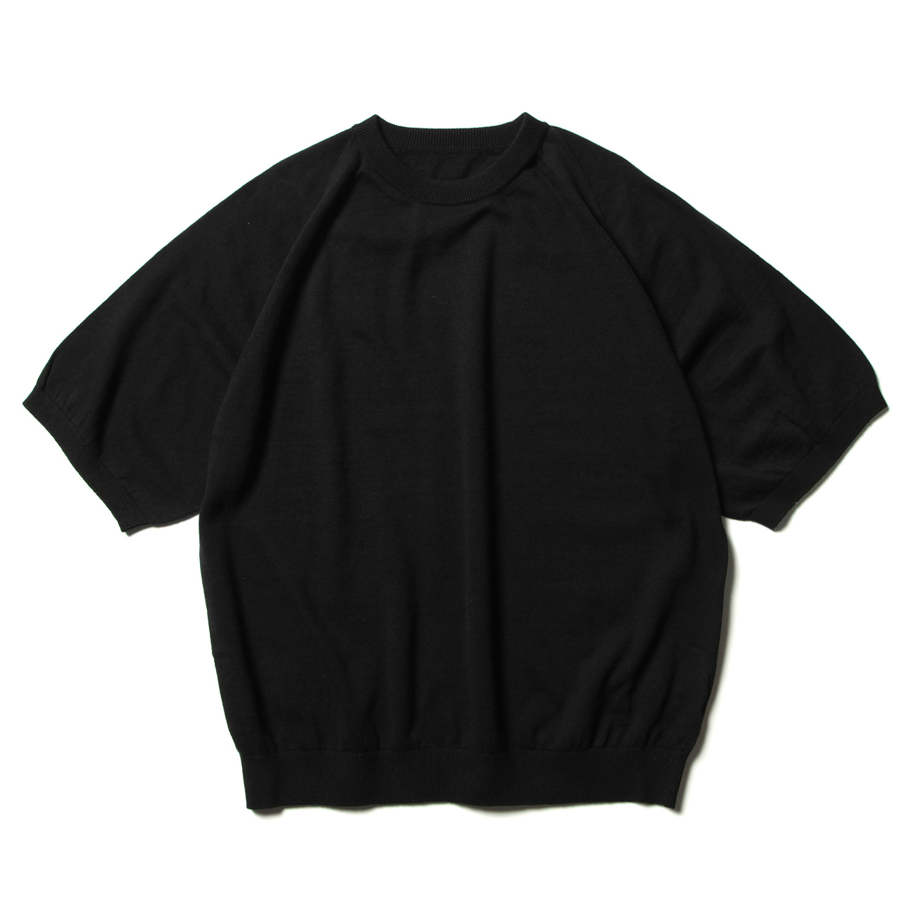 crepuscule / クレプスキュール | Wholegarment S/S Knit - Black