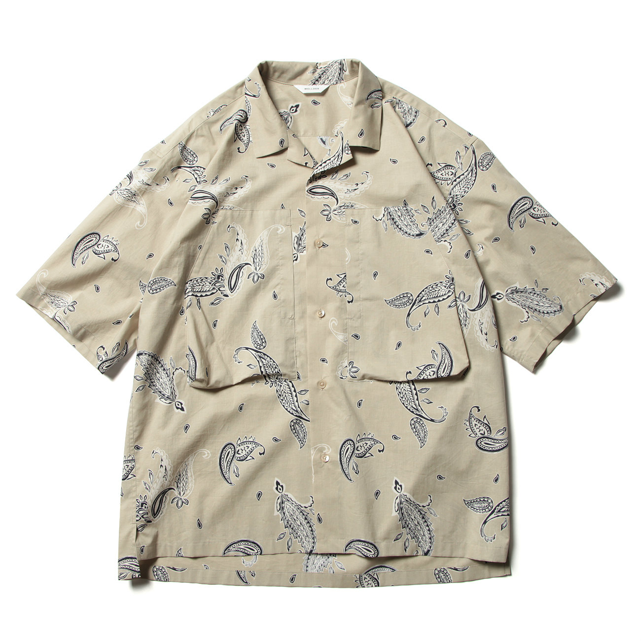 WELLDER / ウェルダー | Utility Open Collar Half Sleeve Shirt