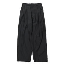 ssstein / シュタイン | CUPRO TWILL WIDE EASY TROUSERS - Black
