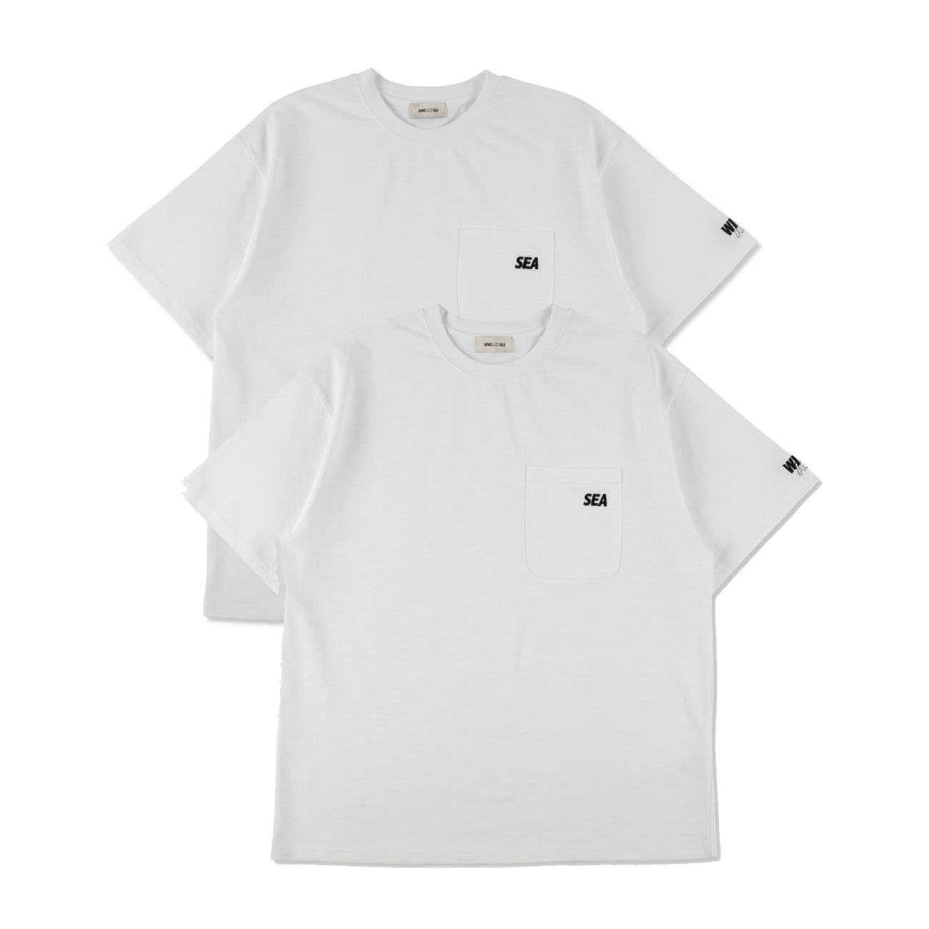 WIND AND SEA / ウィンダンシー | SEA ESS 2P POCKET S/S TEE - White WIND AND SEA / ウィンダンシー | SEA ESS 2P POCKET S/S TEE - White