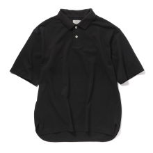 CURLY / カーリー | GIZA COTTON PIQUE POLO SHIRT - Black