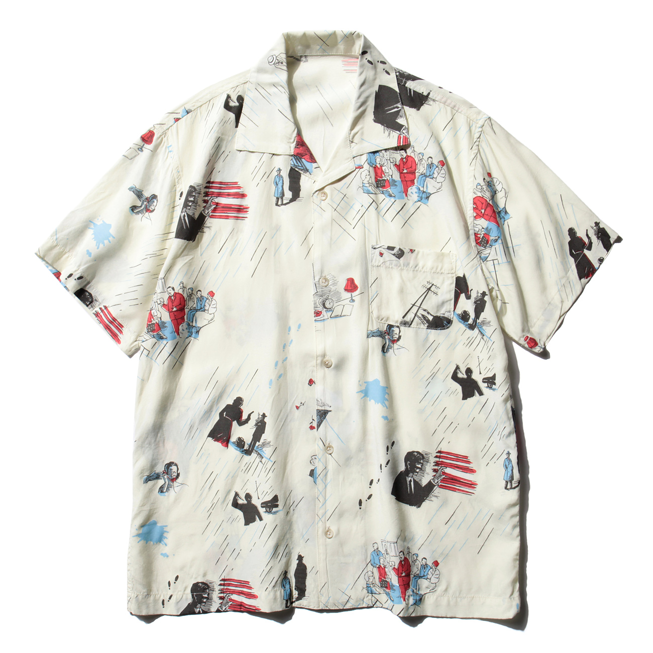 素材シルクPorter Classic - “FILM NOIR” ALOHA SHIRT