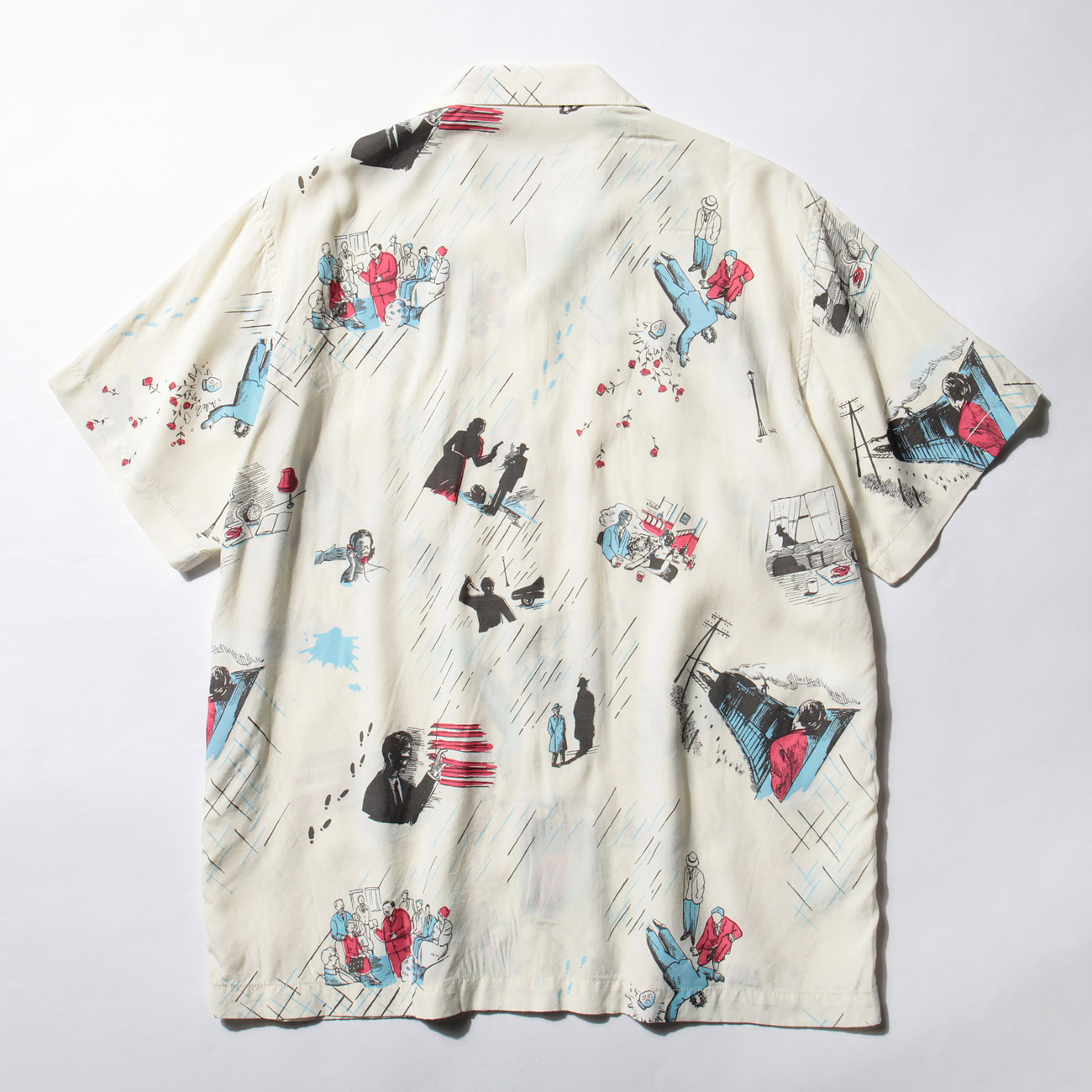 FILM NOIR ALOHA SHIRT - White