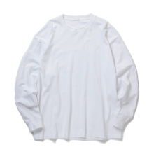 COMOLI / コモリ | コットンジャージ 長袖Tシャツ - White