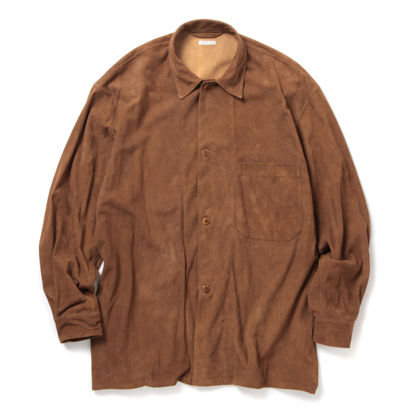 COMOLI / コモリ | スエード シャツジャケット - Brown | 通販 - 正規取扱店 | COLLECT STORE / コレクトストア