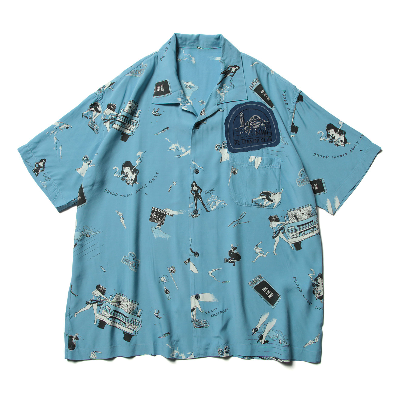 ALOHA SHIRT STRONG WOMEN & RUSS - Blue